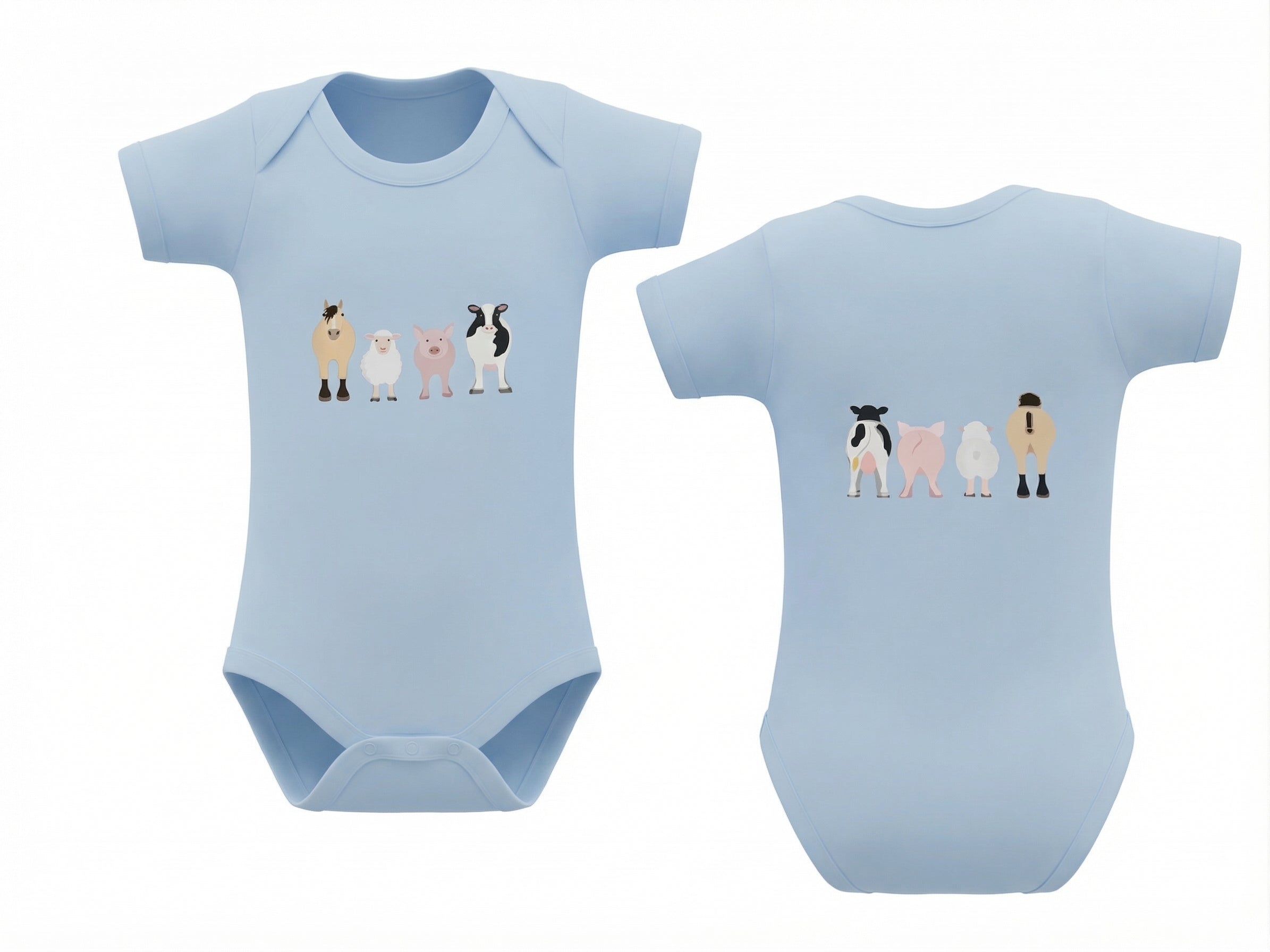 Blue Farm Animal Bodysuit