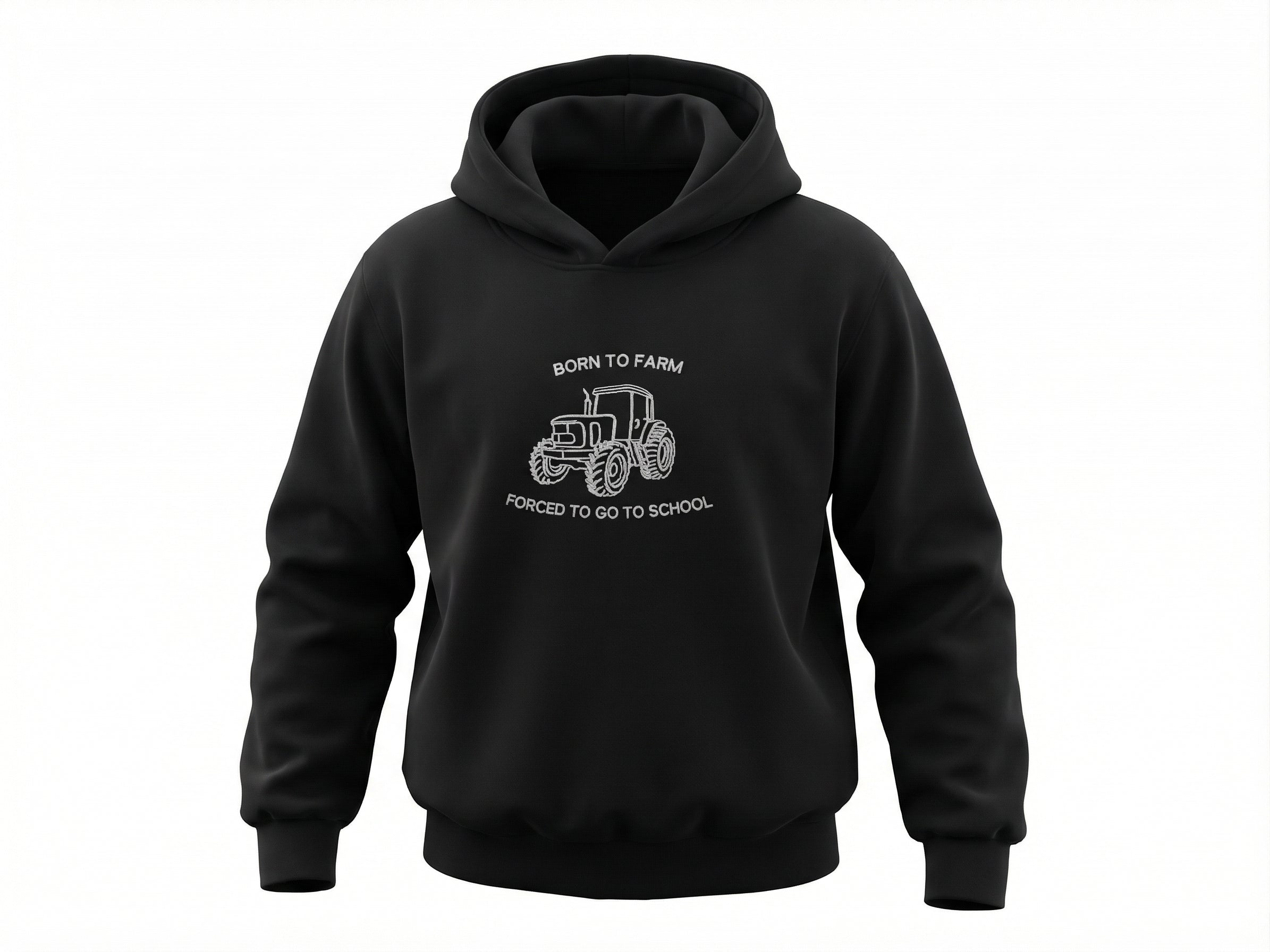 Navy born to farm forced to go to school hoodie