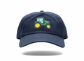 Navy Cap With Green Tractor
