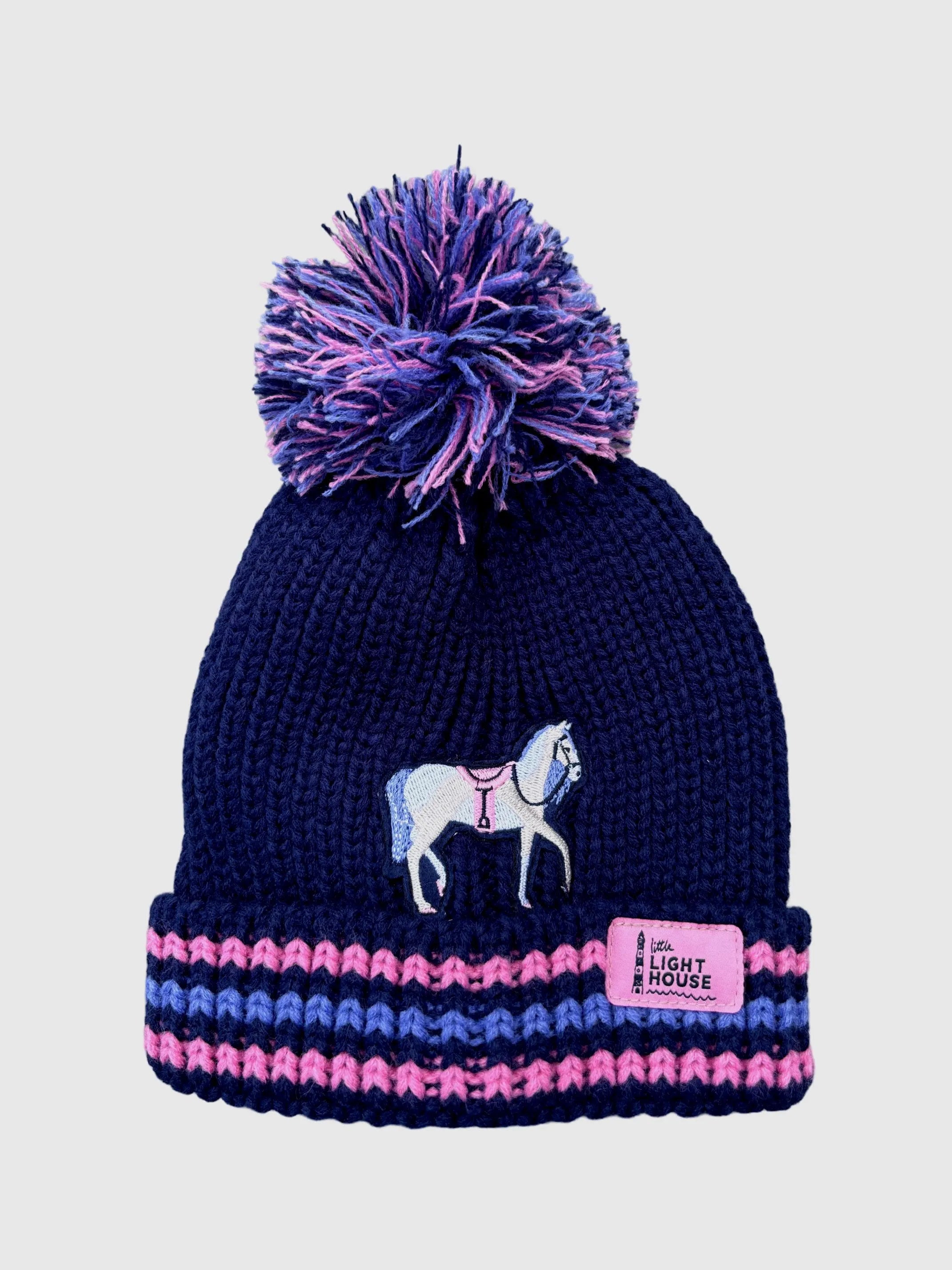 Pink Pony Bobble Hat