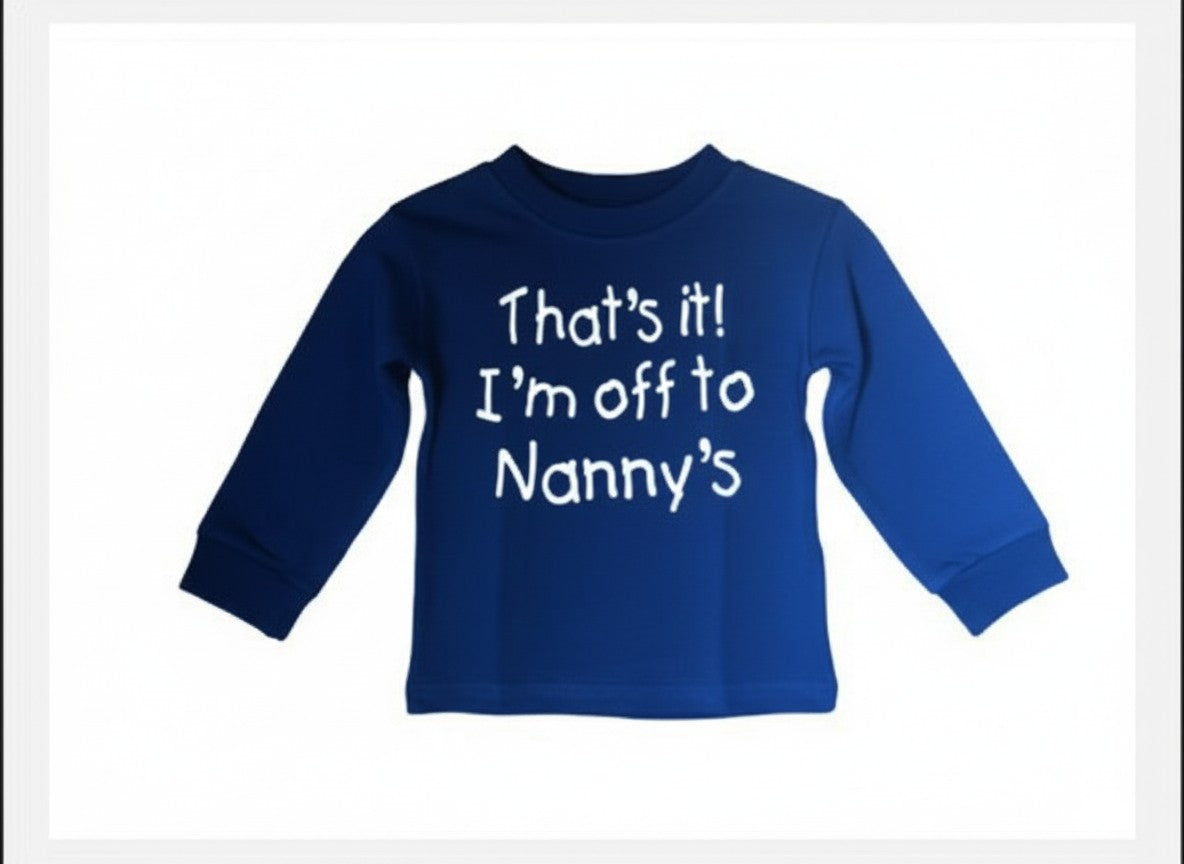 That's it! I'm off to Nanny's Sweatshirt