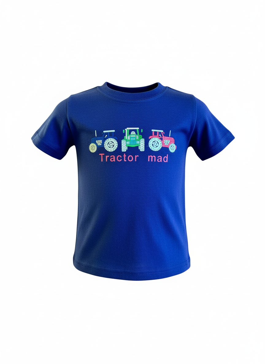 Navy blue Tractor Mad T-shirt