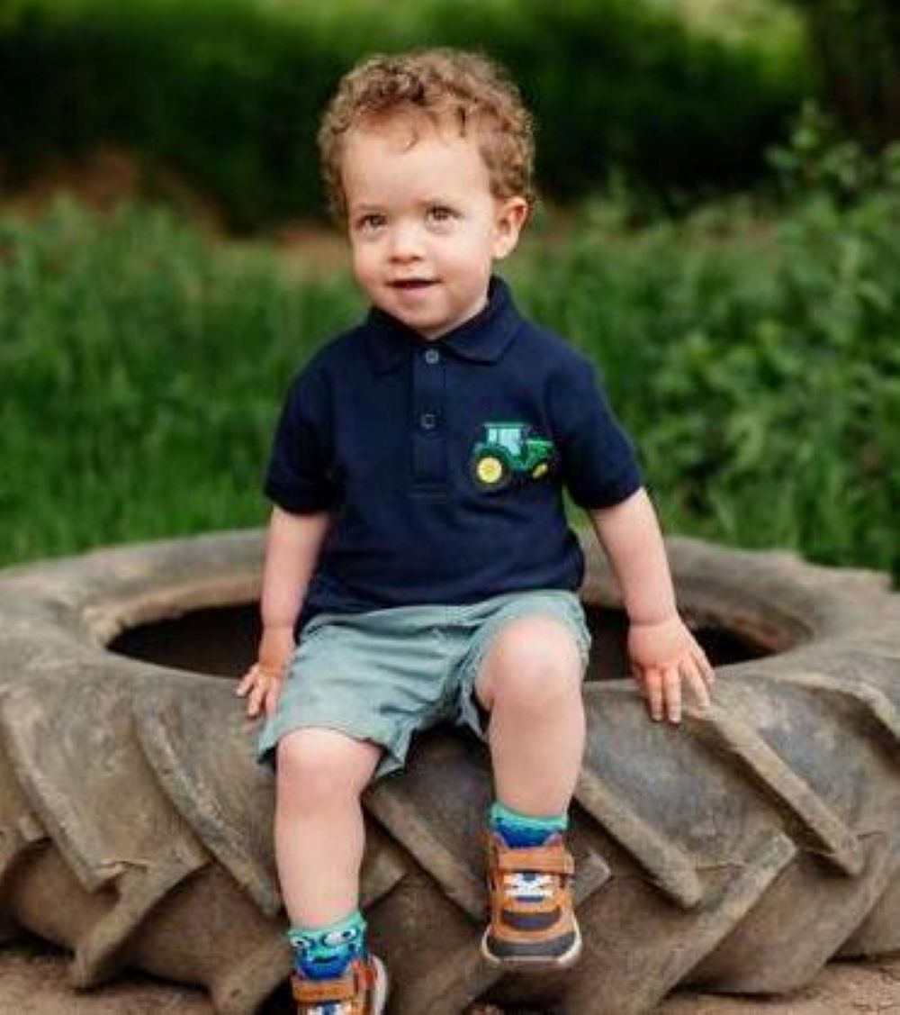 Green Tractor Polo Shirt