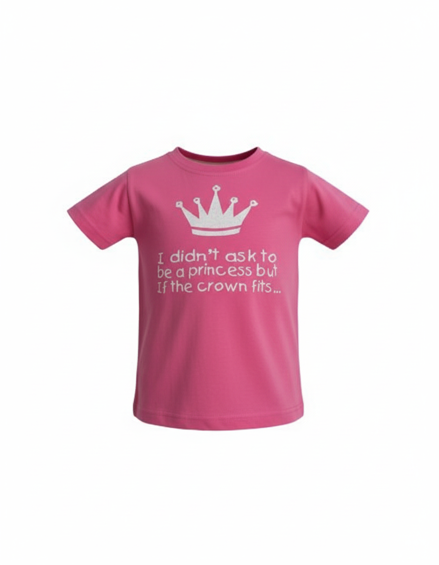 Pink Didn't ask to be a princess but if the crown fits T-shirt