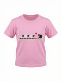 Girls Sheep T-shirt Pink
