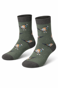 Bamboo Pheasant Green Socks