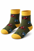 Bamboo Green Tractor Socks