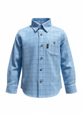 Pale Blue Check Shirt