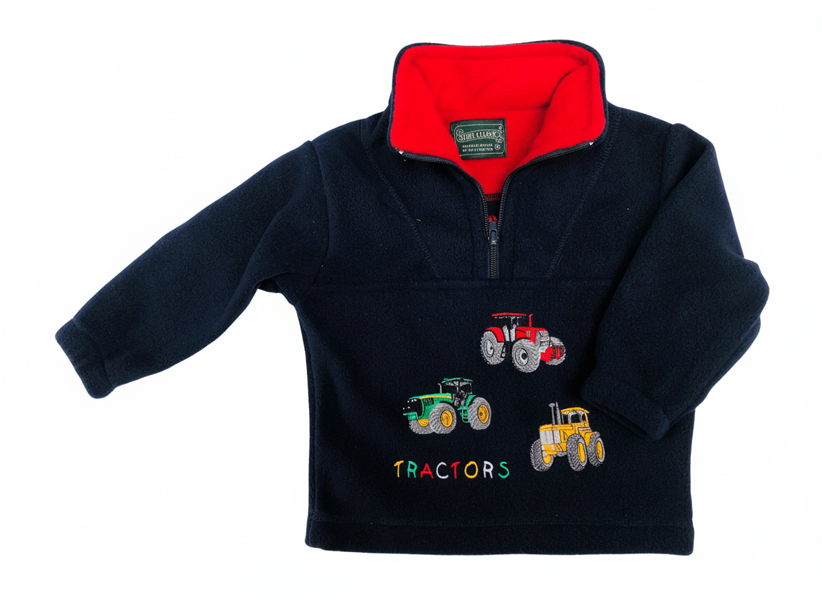Navy Tractor Fleece