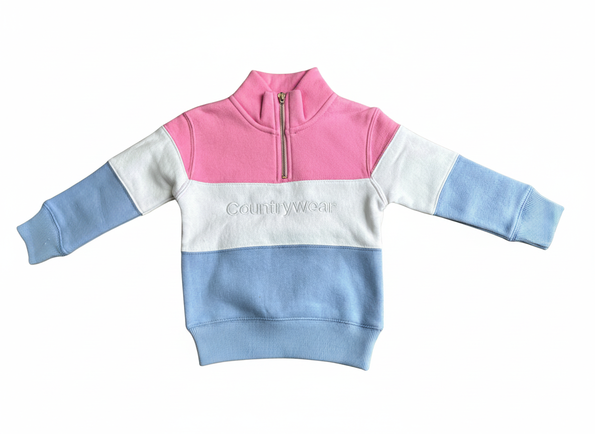 Pink Striped Rugby Top girls