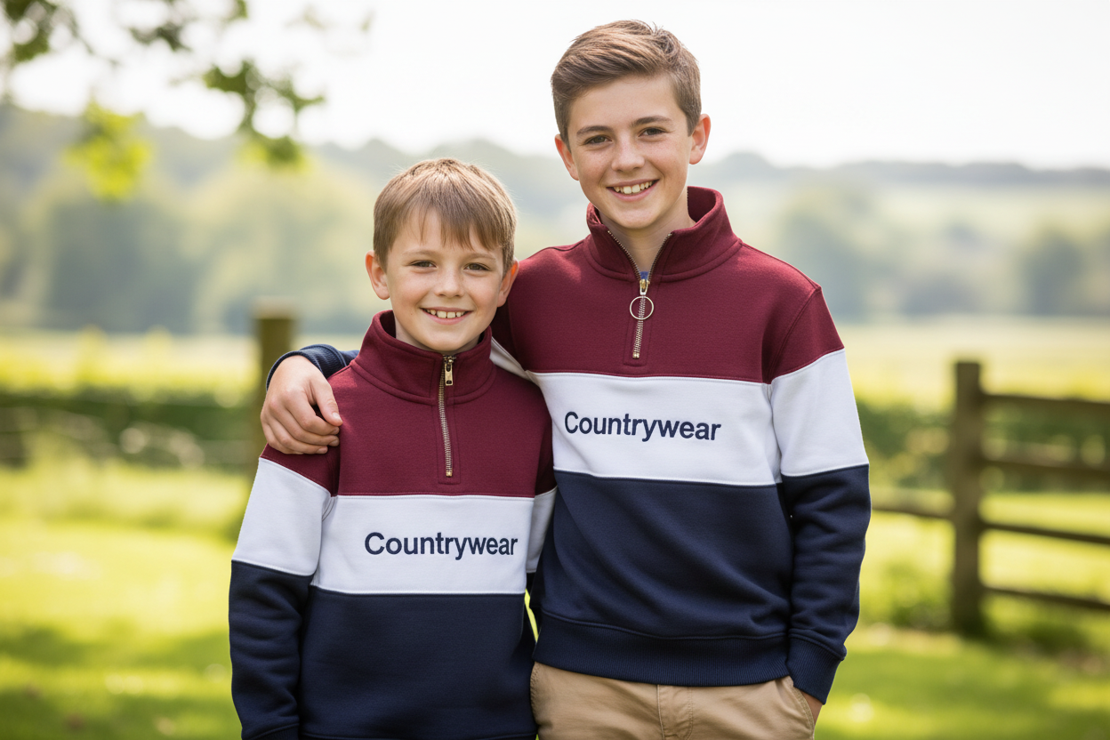 Red Striped Rugby Top