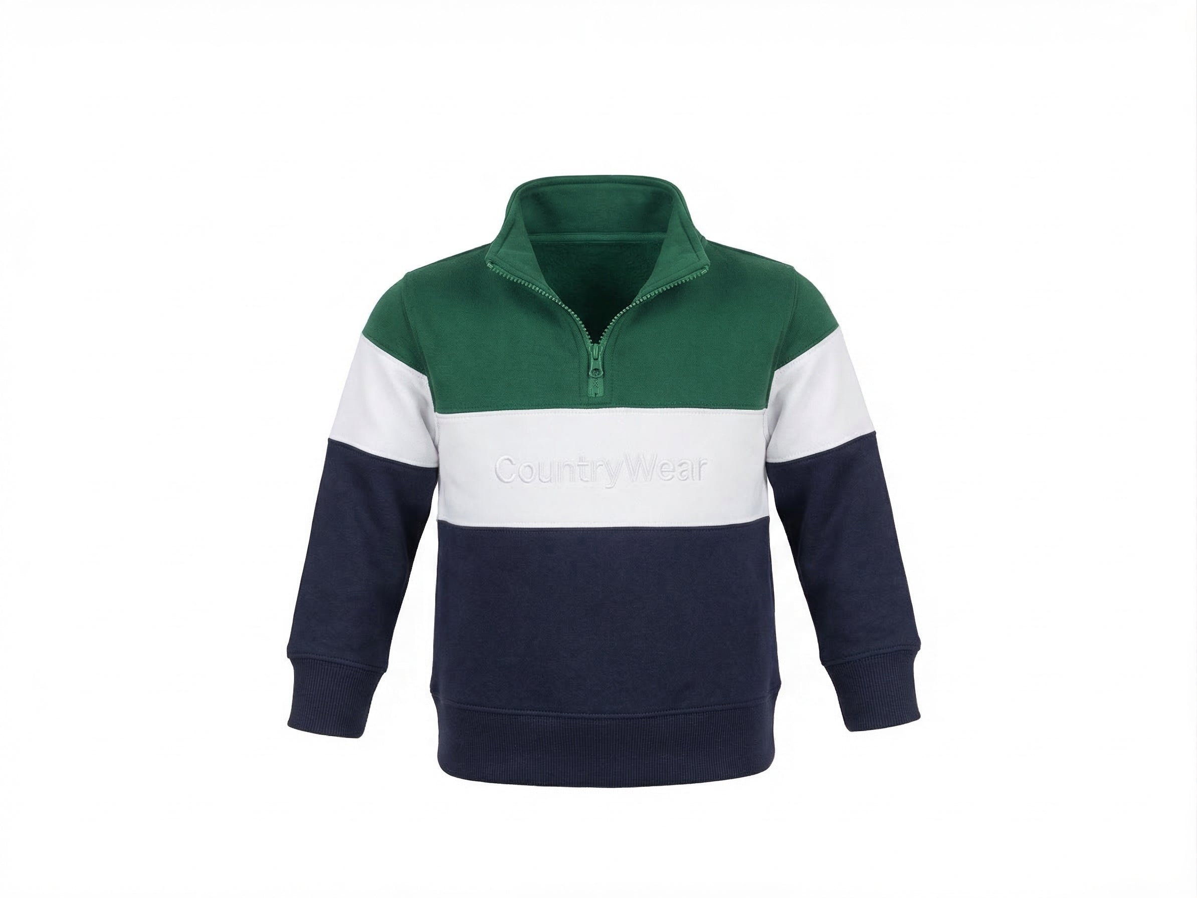 Green Striped Rugby Top childrens