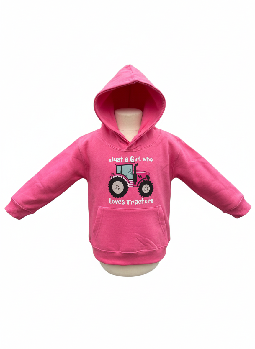 Just a girl who loves tractors hoodie