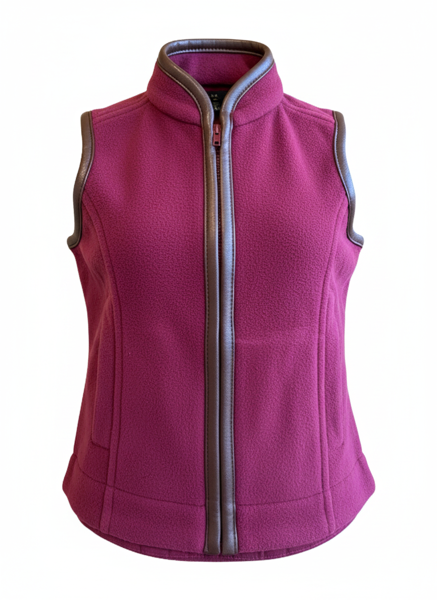 Pink / Raspberry Fleece Bodywarmer Gilet