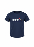 Navy sheep with heart T-shirt