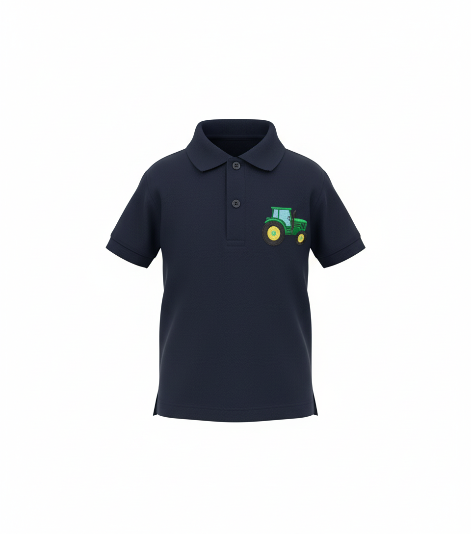Green Tractor Polo Shirt
